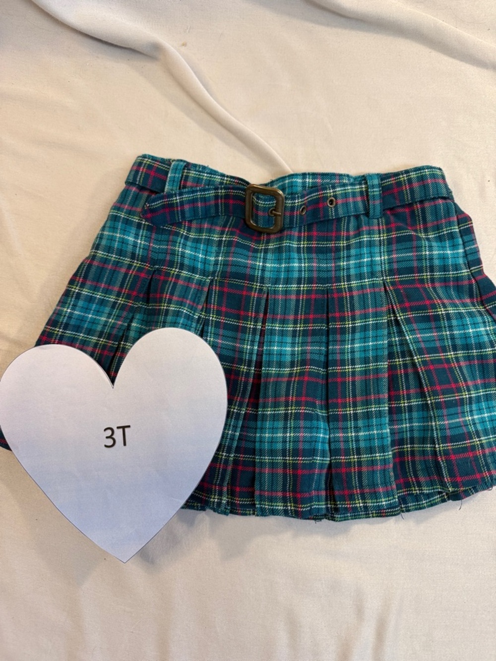 The Children's Place - Green Plaid Skirt
